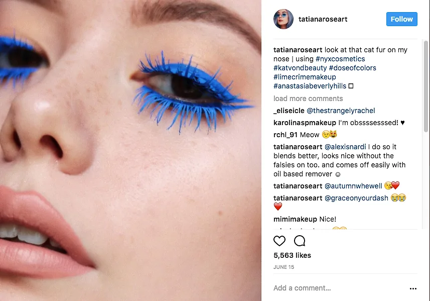 Instaglam - Chìm đắm trong các kiểu trang điểm đẹp hút hồn Nghệ sĩ trang điểm trẻ Tatiana