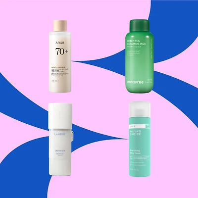 Các loại toner dạng sữa phù hợp với da khô.