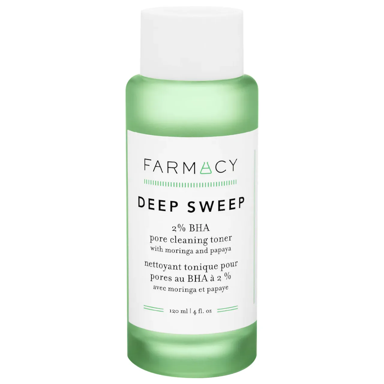 FARMACY DEEP SWEEP 2% BHA PORE CLEANING TONER WITH MORINGA + PAPAYA FARMACY DEEP SWEEP 2% BHA PORE CLEANING TONER WITH MORINGA + PAPAYA