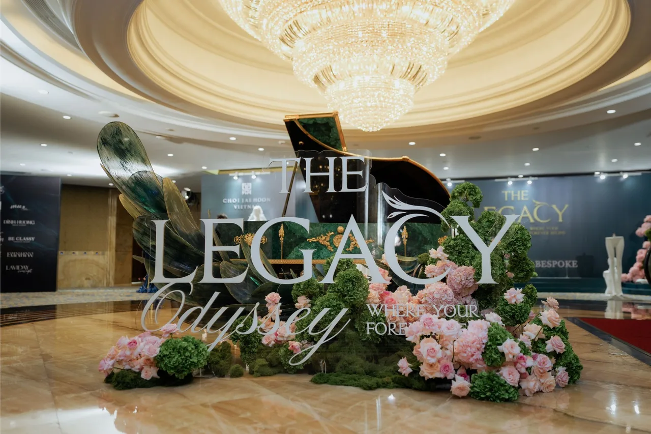 toàn cảnh không gian triển lãm cưới của The Legacy Odyssey.