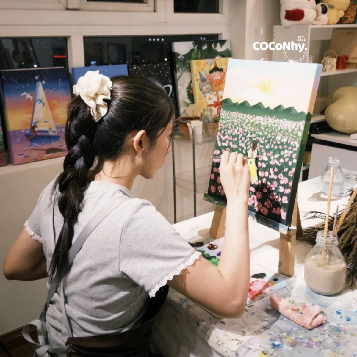 tự vẽ tranh ở coconhy art