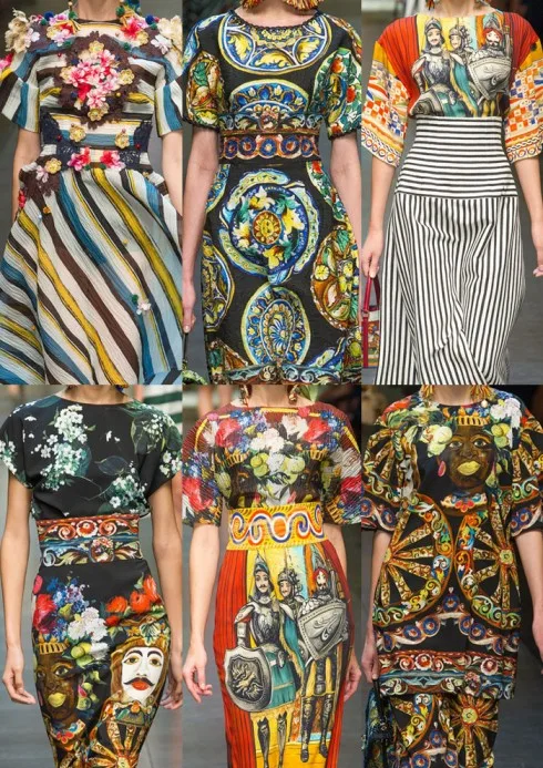 Những họa tiết mang âm hưởng Á Đông tràn ngập trên sàn catwalk