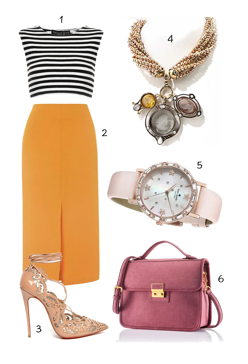 1.TOP SHOP 2.TOPSHOP 3.CHRISTIAN LOUBOUTIN 4.EXTASIA 5.KATE SPADE 6.CHARLES & KEITH