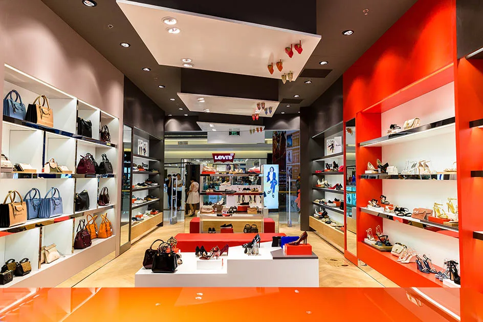 không gian cửa hàng dune london không gian cửa hàng dune london