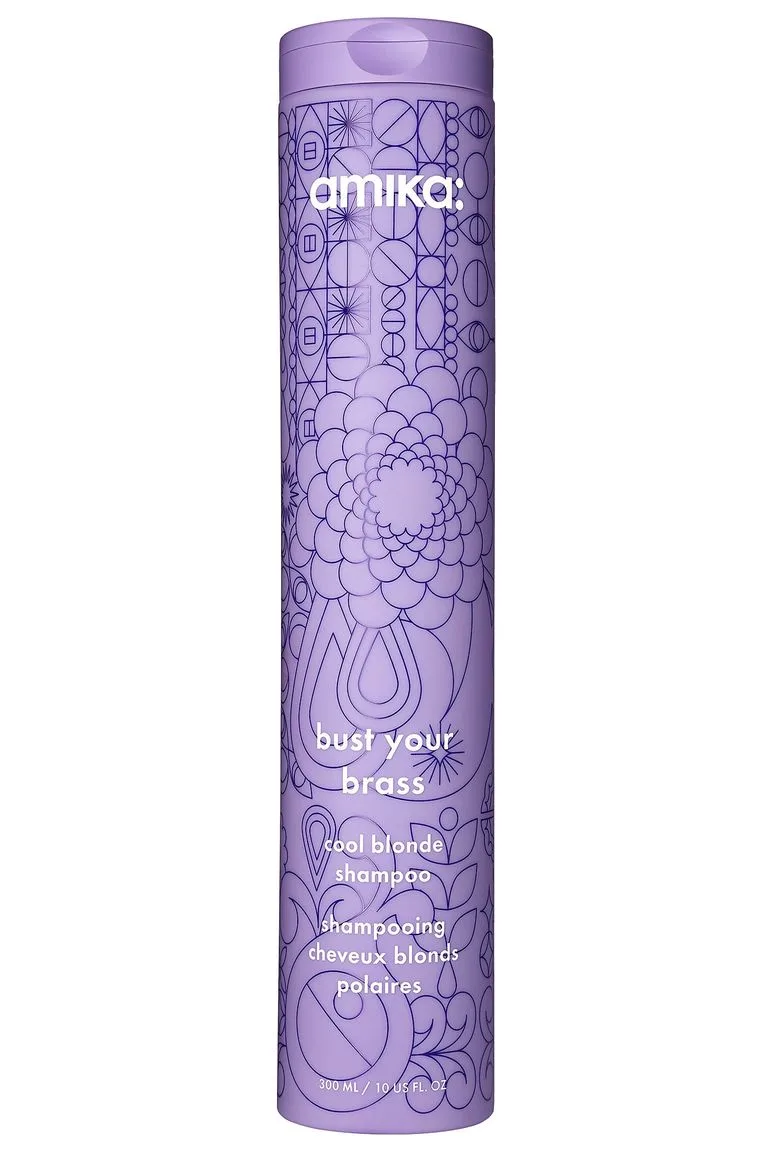 Phục hồi hư tổn cho tóc với sản phẩm gội của Amika. dầu gội tím - amika