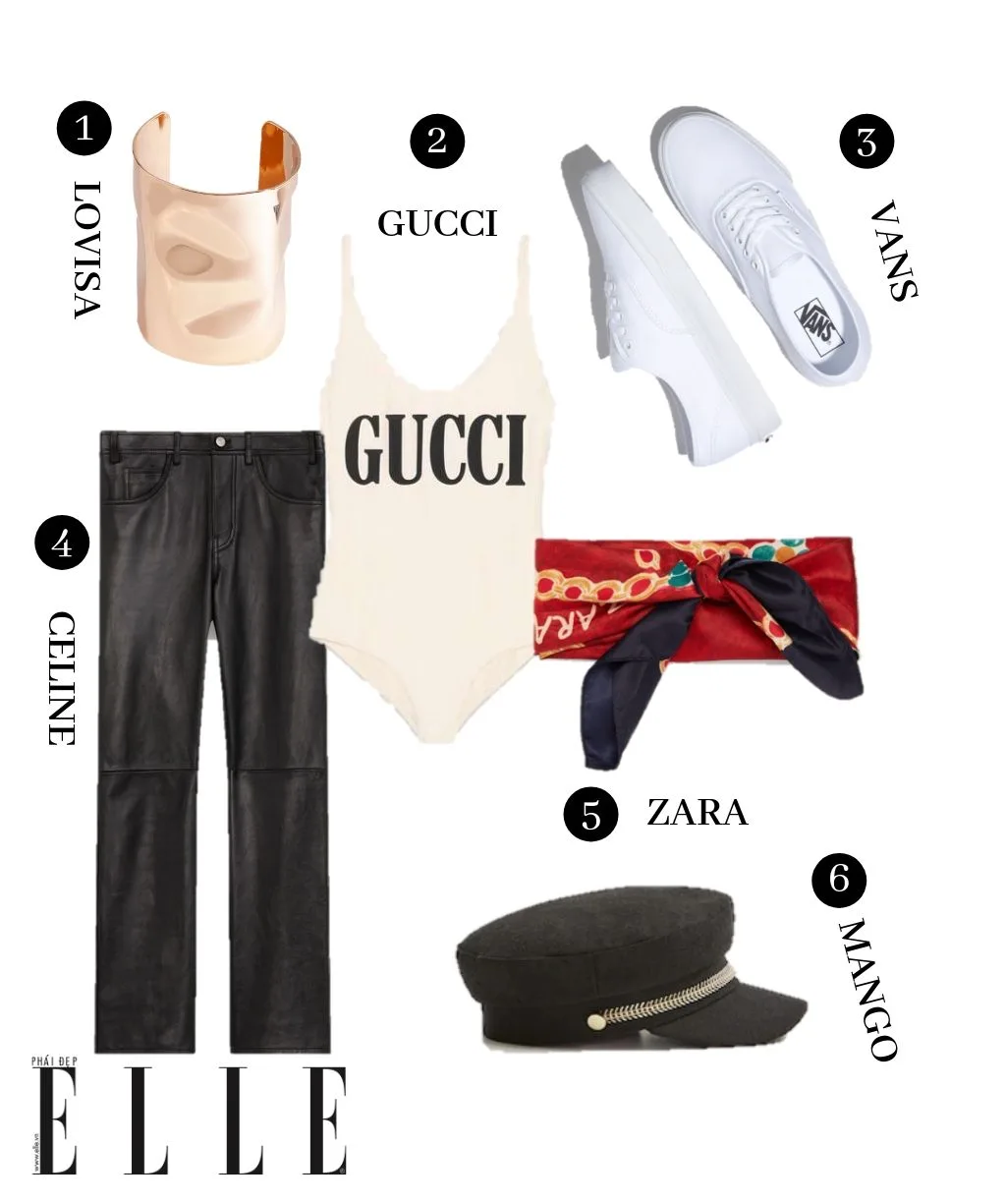áo gucci quần leggings giày vans