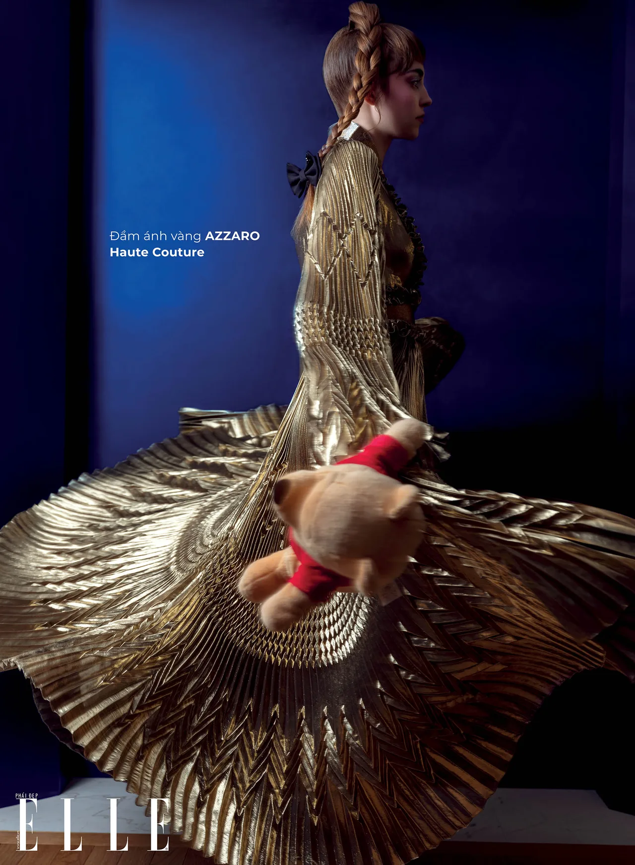 haute couture đầm ánh vàng metallic haute couture đầm ánh vàng metallic
