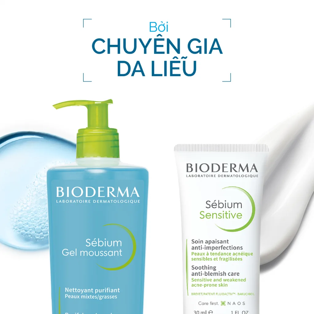 Chăm sóc da mụn với dòng Sébium từ Bioderma Chăm sóc da mụn với dòng Sébium từ Bioderma