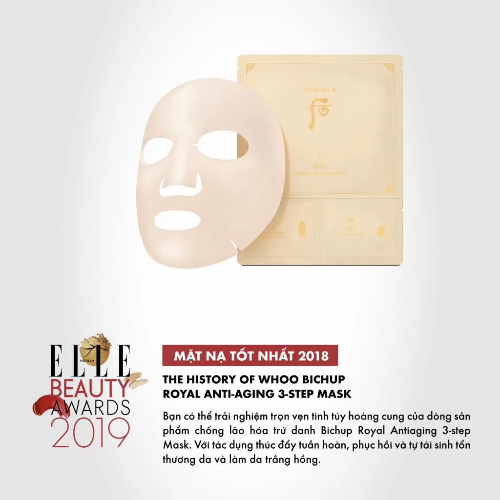 10 mặt nạ dưỡng da ELLE Beauty Awards 2019