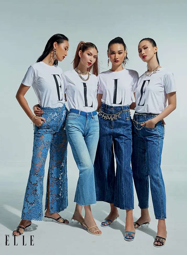 cách chọn quần jeans bộ ảnh elle