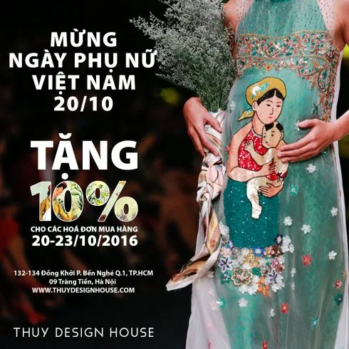 thuy design house khuyến mãi 20/10