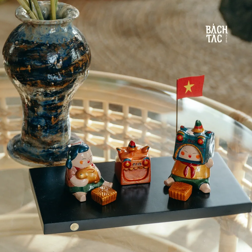 tượng trung thu sơn mài bách tác space