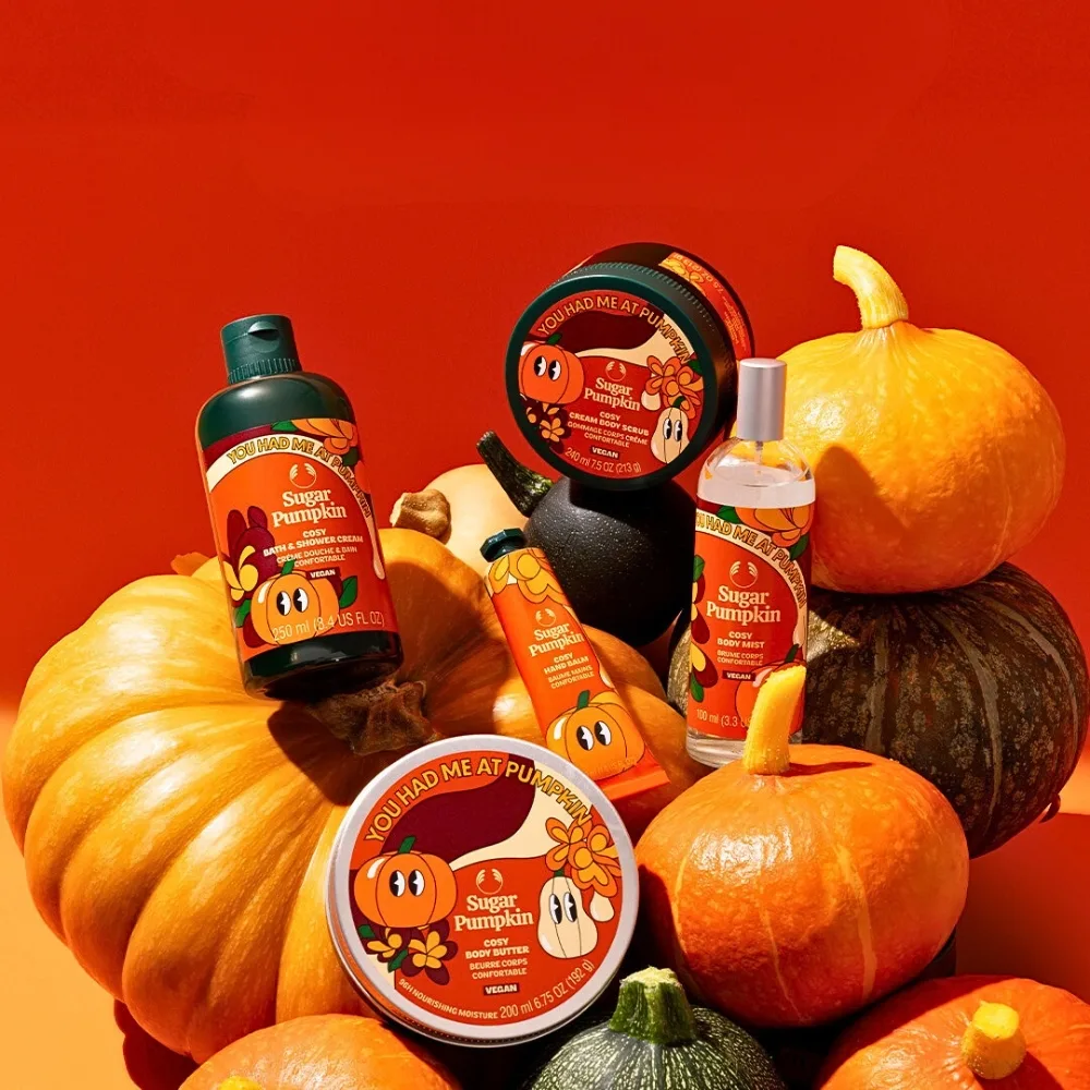 Bộ chăm sóc cơ
thể dưỡng da với bí ngô từ THE BODY SHOP