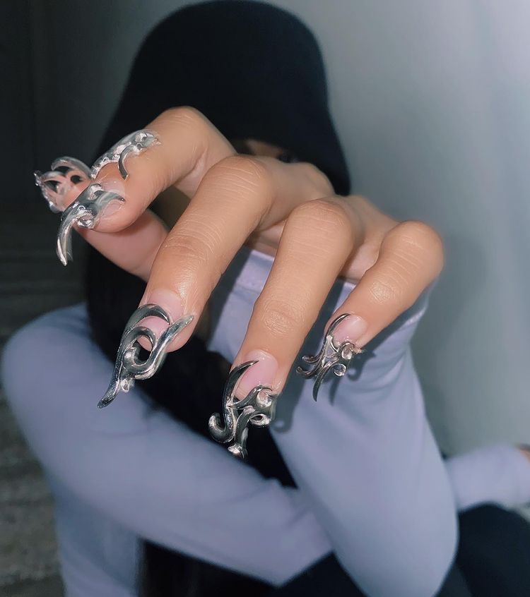 futuristic nail futuristic nail