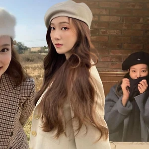 “French chic” như sao Hàn chỉ với một chiếc mũ nồi