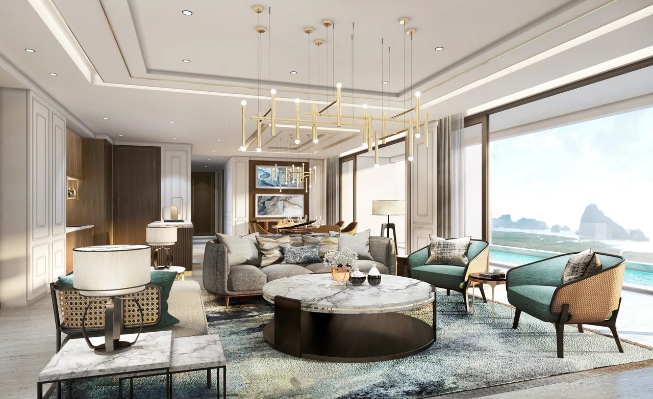 InterContinental Halong Bay Resort sở hữu 174 phòng lưu trú, 60 căn hộ và 41 biệt thự riêng