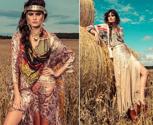 Ví dụ về phong cách thời trang boho chic