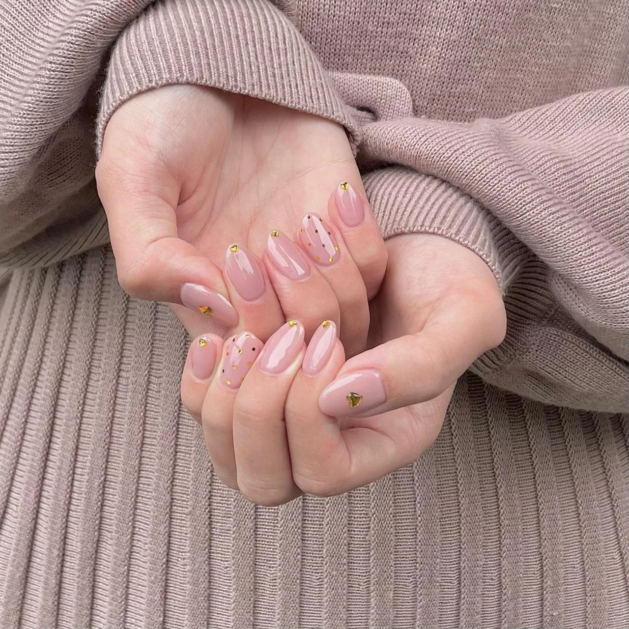 Nail màu hồng