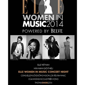 “ELLE Women in Music 2014” –  Đêm nhạc thời trang