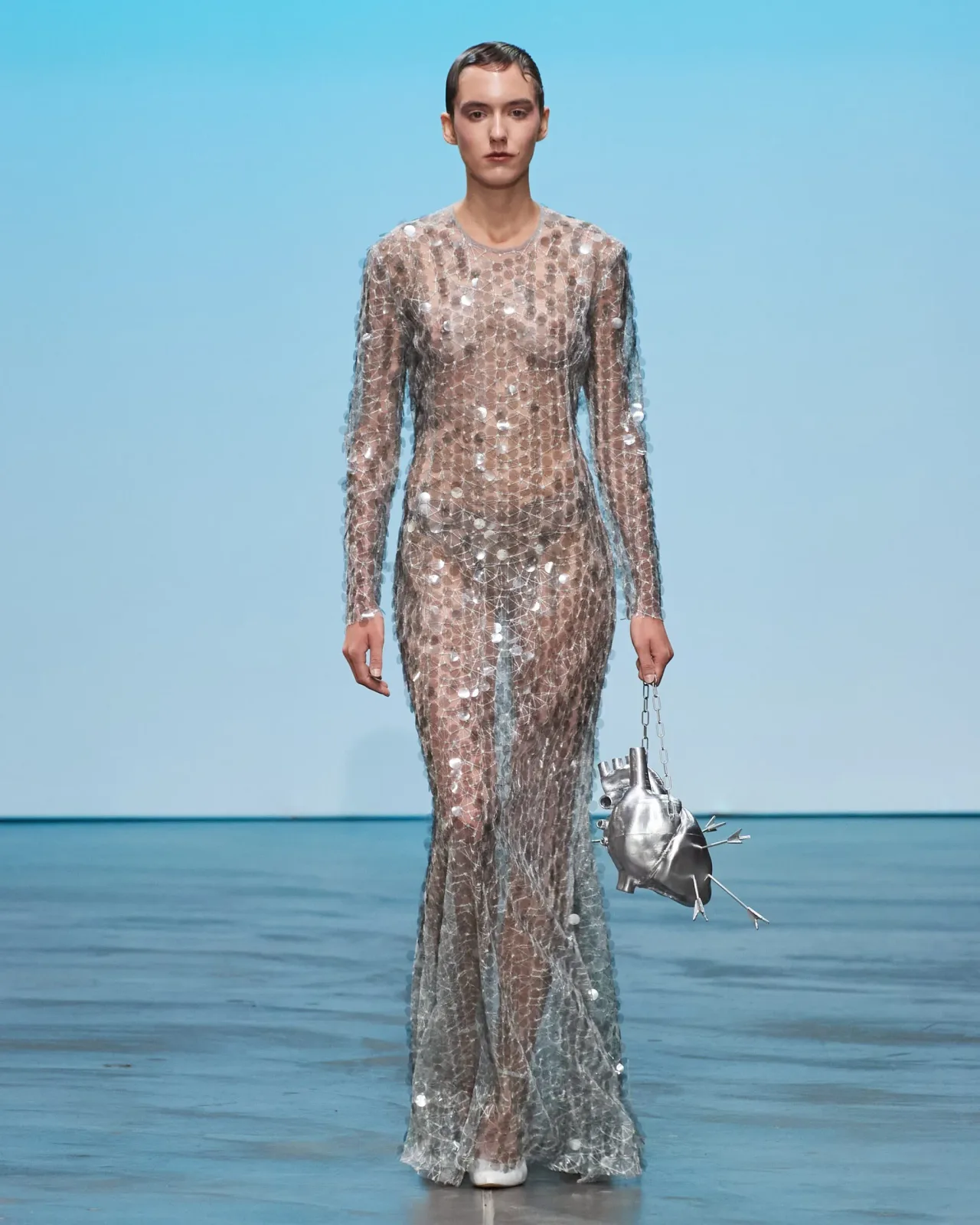 váy sequins maxi