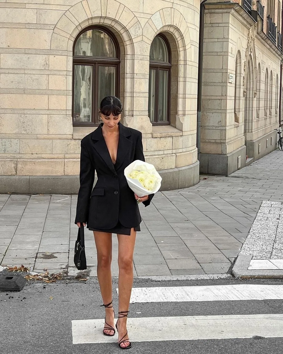 blazer phối quần short