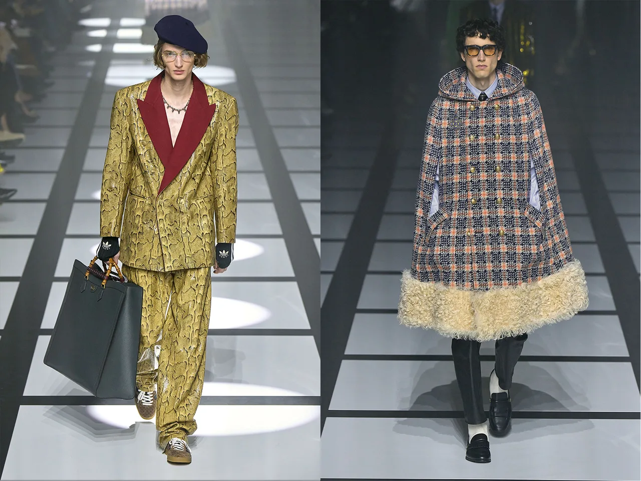 gucci adidas thu đông 2022 look 57 58