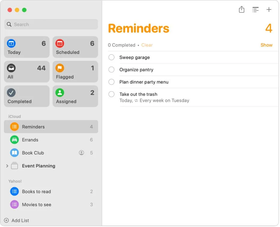 apple reminders