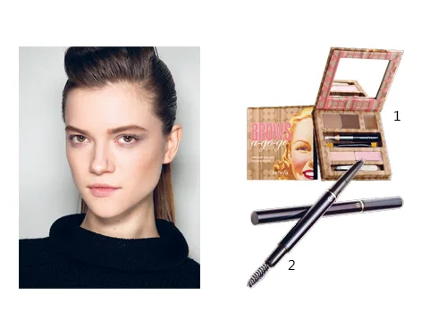 1.Bộ tỉa chân mày và trang điểm mắt Benefit 2.Chì kẻ chân mày Clé De Peau Beauté