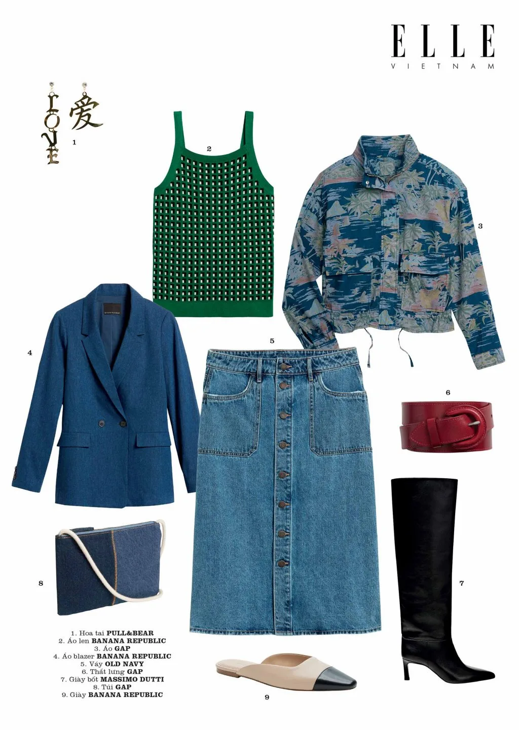 món đồ phong cách denim chic món đồ phong cách denim chic