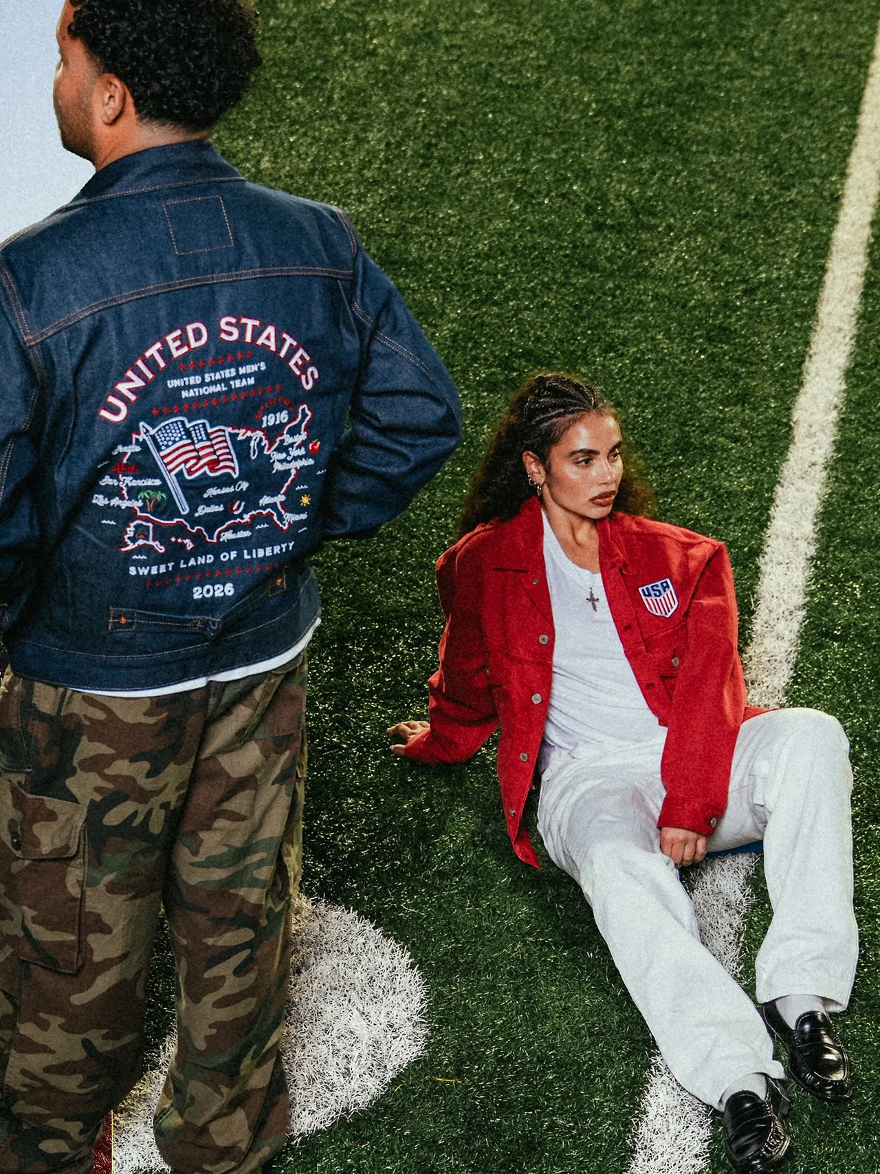 Levi's ra mắt loạt capsule collection bằng denim tôn vinh bốn cường quốc bóng đá: Mỹ, Mexico, Anh và Pháp