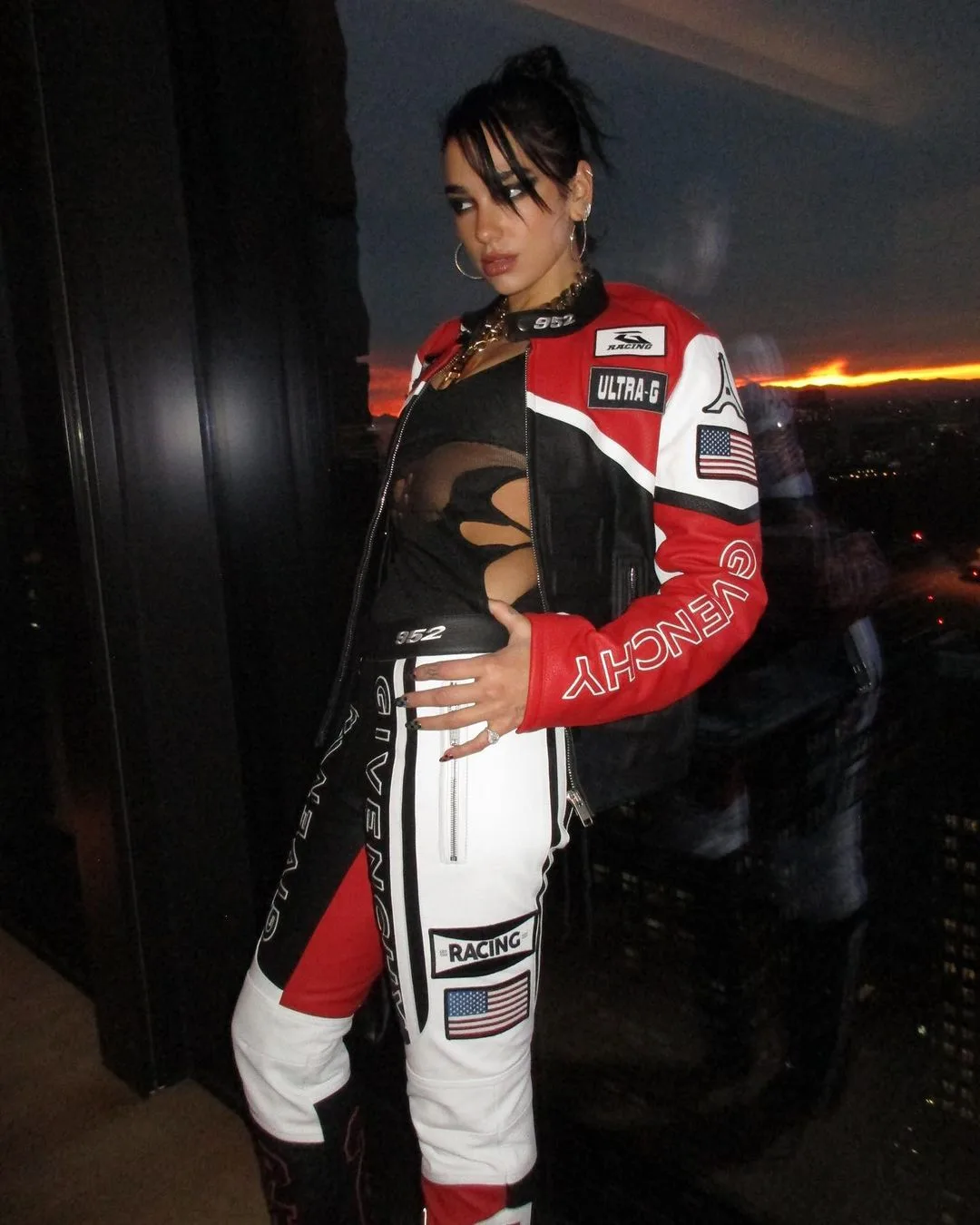 áo khoác da racing jacket