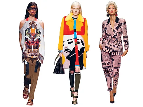 Givenchy, Prada, Moschino