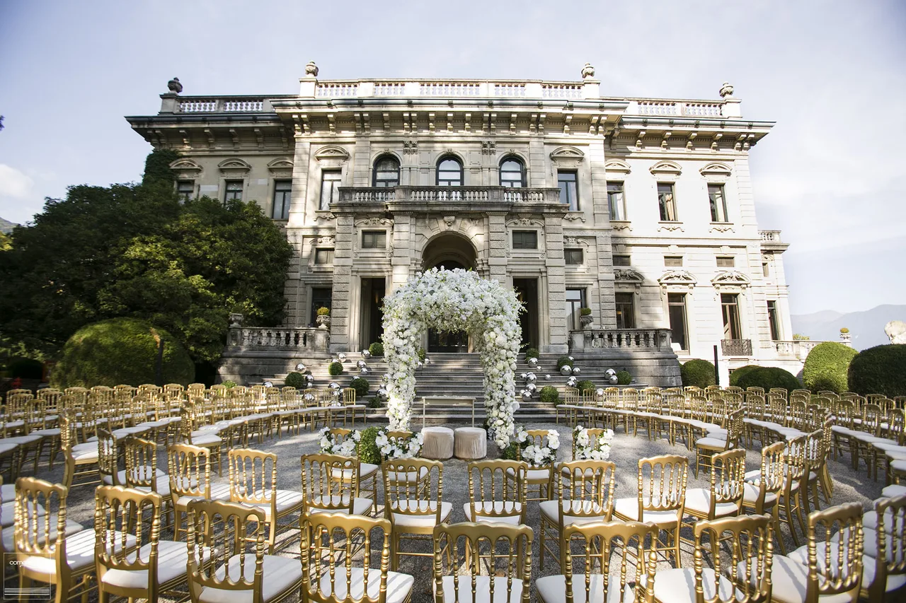 tiệc cưới ở Villa Erba