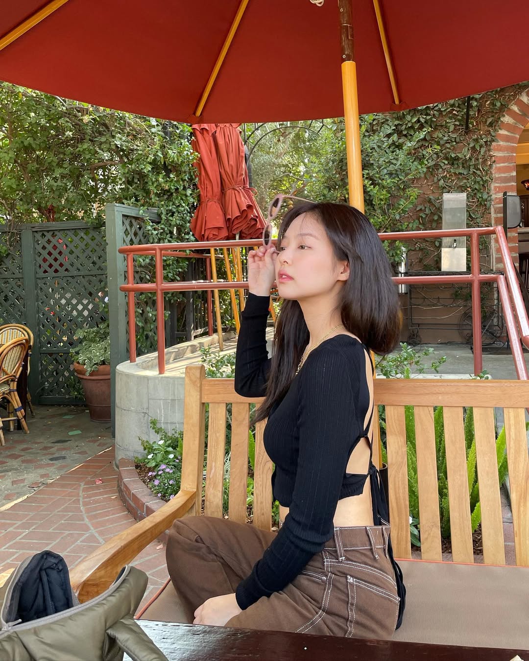 Quần denim nâu