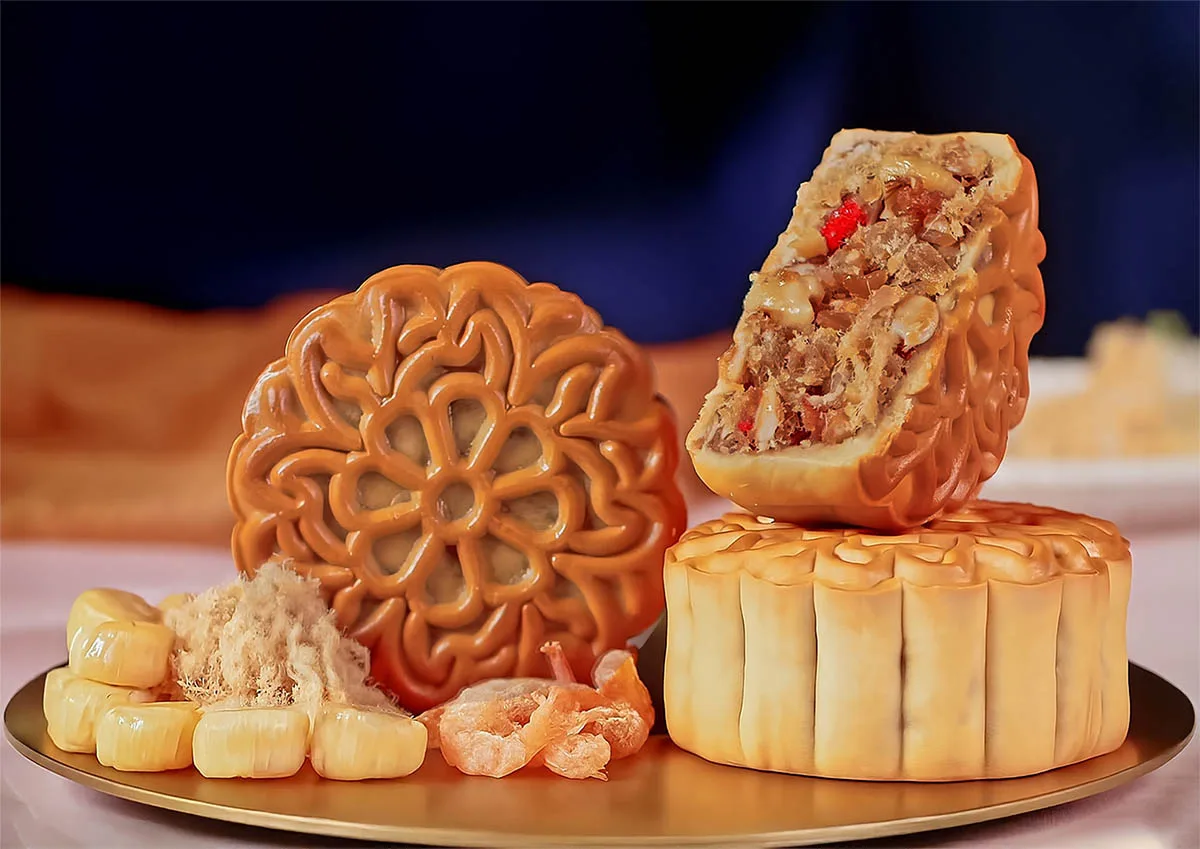 Bánh Trung Thu Tai Thong Thập Cẩm Sò Điệp Chà Bông Gà Thượng Hạng