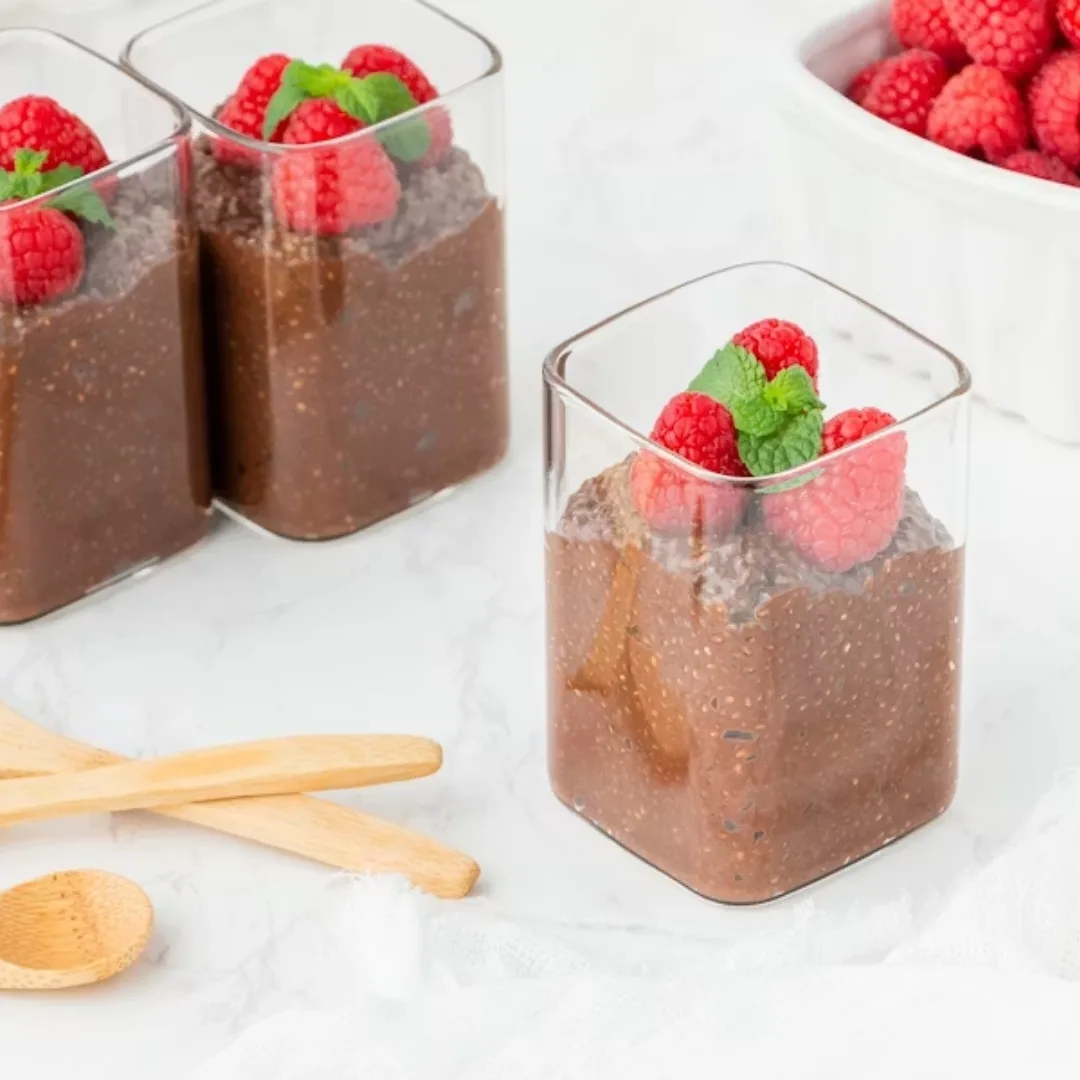 Pudding cacao hạt chia