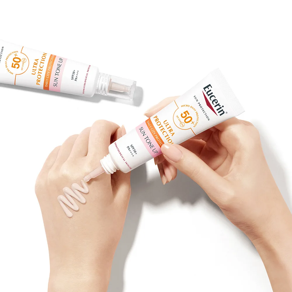 Eucerin sun tone up tinh chất chống nắng bảo vệ làn da. Eucerin sun tone up tinh chất chống nắng bảo vệ làn da.
