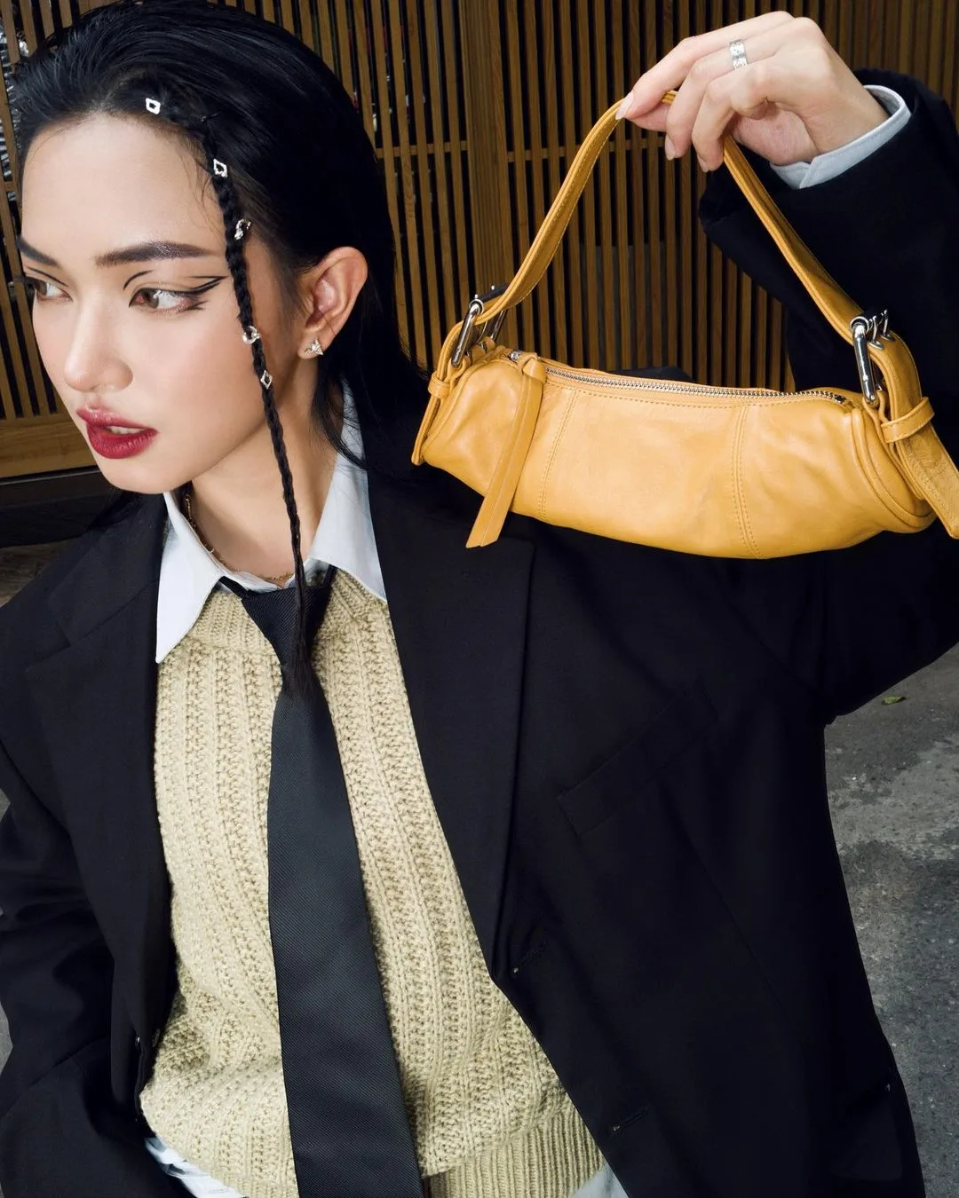 túi trống thời trang bằng da