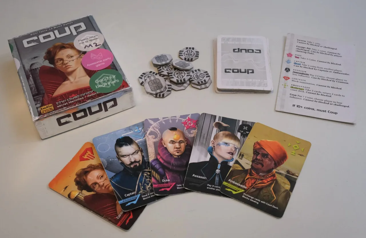 bộ bài board game ẩn vai coup