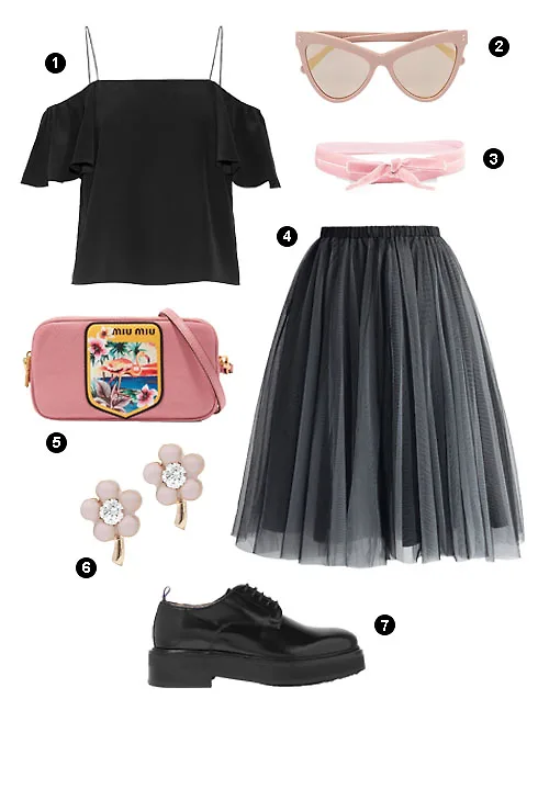 Cách phối đồ thời thượng với váy Tulle 26