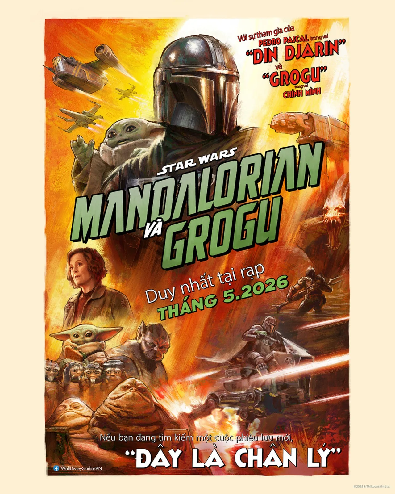 Poster "The Mandalorian and Grogu" - Star Wars