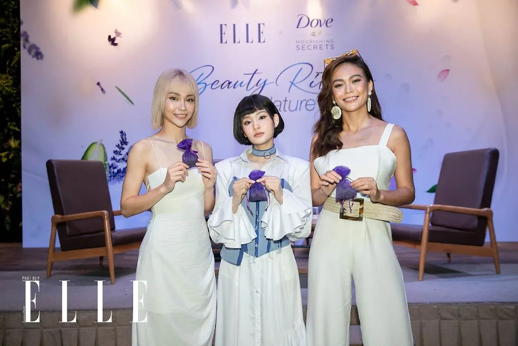 MLee Hiền Hồ và Mâu Thủy Dove Nourishing Secrets