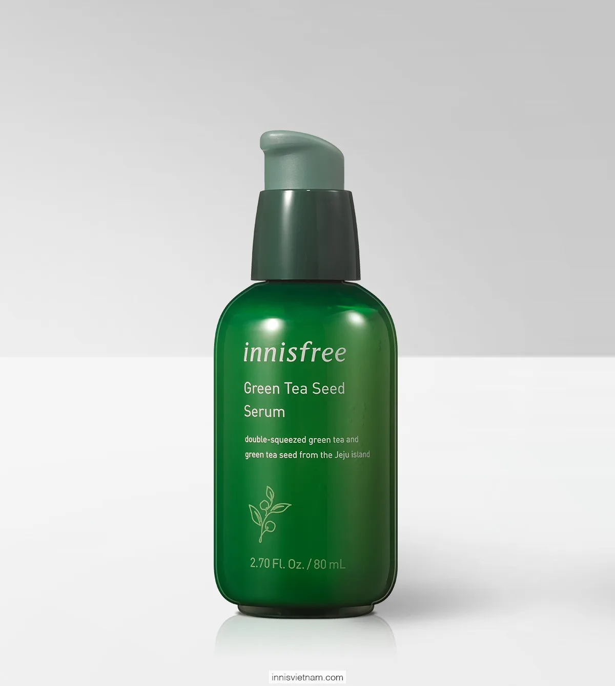 Cách trị mụn-Jeju Innisfree The Green Tea Seed Serum.
