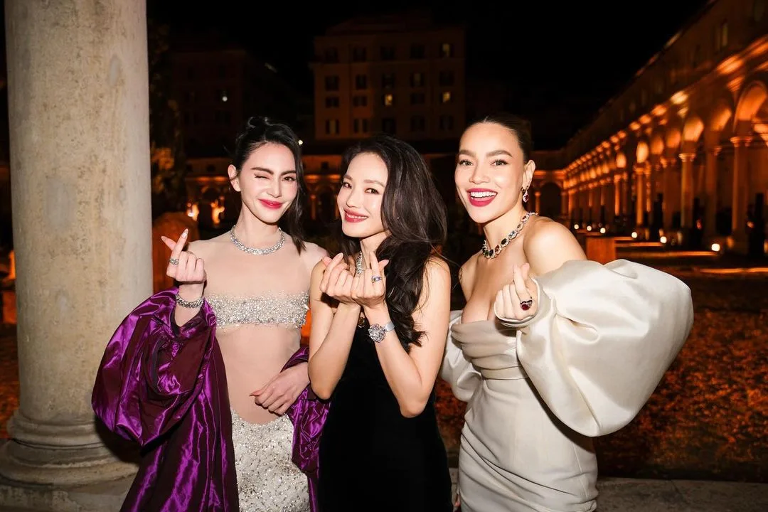 Hồ Ngọc Hà, Thư Kỳ và Mai Davika tại sự kiện Bvlgari