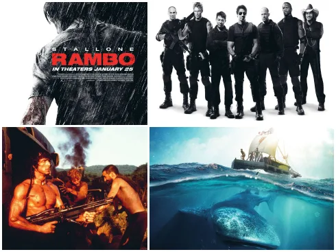 Poster của Rambo đánh thẳng vào thị hiếu nam nhi: mạnh mẽ, phong trần. Dù rất ít phụ nữ thích Rambo, nhưng cánh đàn ông thì mê mệt. Expandables - có người đàn ông nào mà không muốn thành "chuẩn men" như thế? Mọi cậu bé đều có lúc muốn mình được phiêu lưu như các nhân vật trong Kon-Tiki.