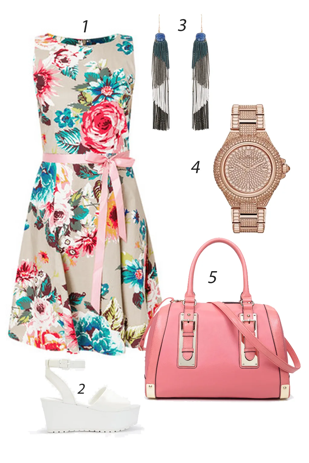 Thứ Ba điệu đà với dây nơ thắt ngang eo. 1. IZABEL LONDON 2. CHARLES & KEITH 3. ZARA 4. MICHAEL KORS 5. ALDO