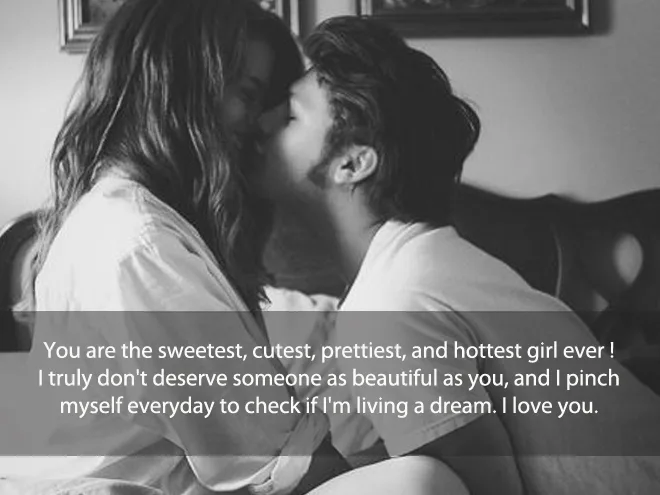 You are the sweetest ...