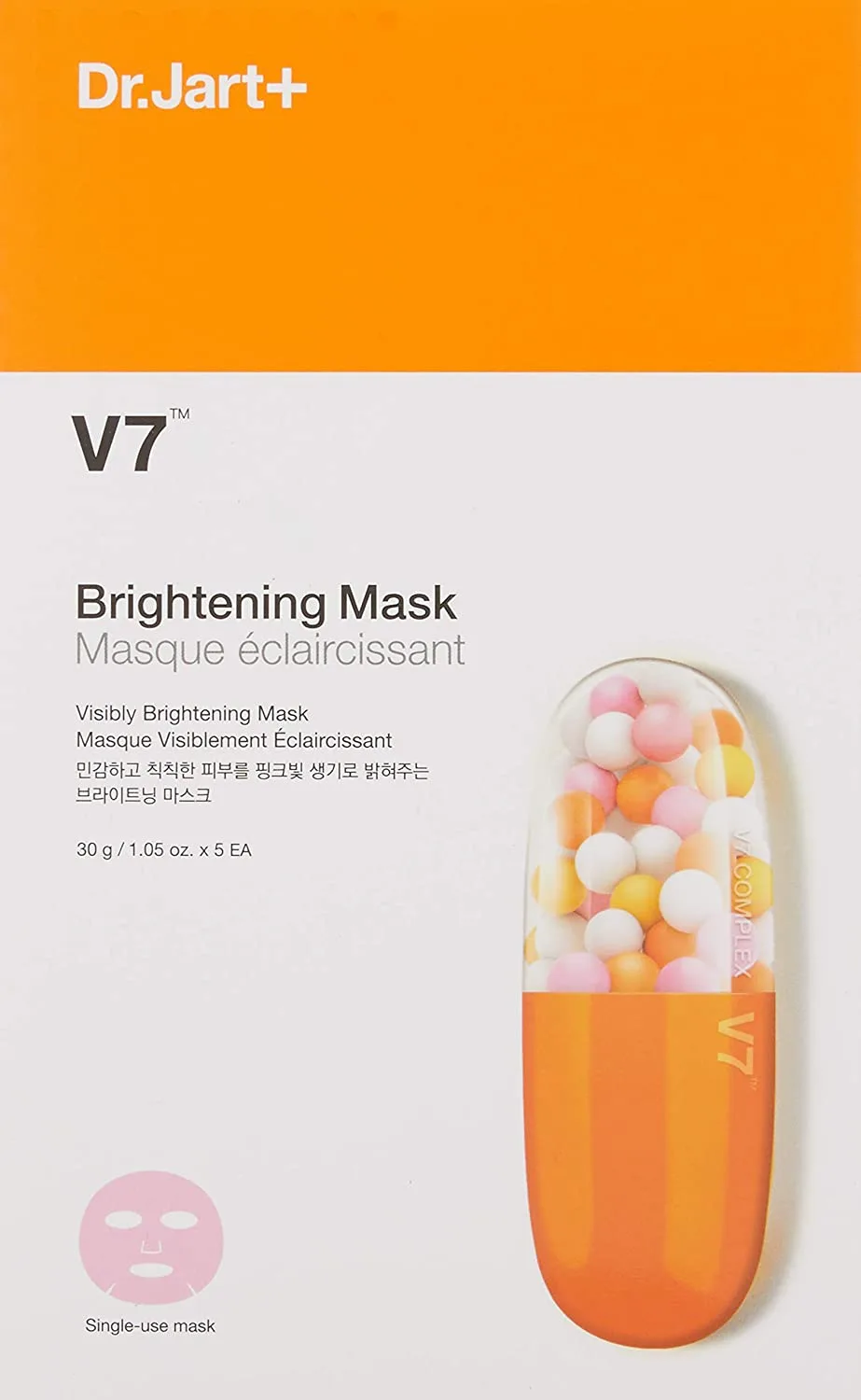 Mặt nạ dưỡng trắng Dr.Jart+ V7 Brightening Mask Mặt nạ dưỡng trắng Dr.Jart+ V7 Brightening Mask