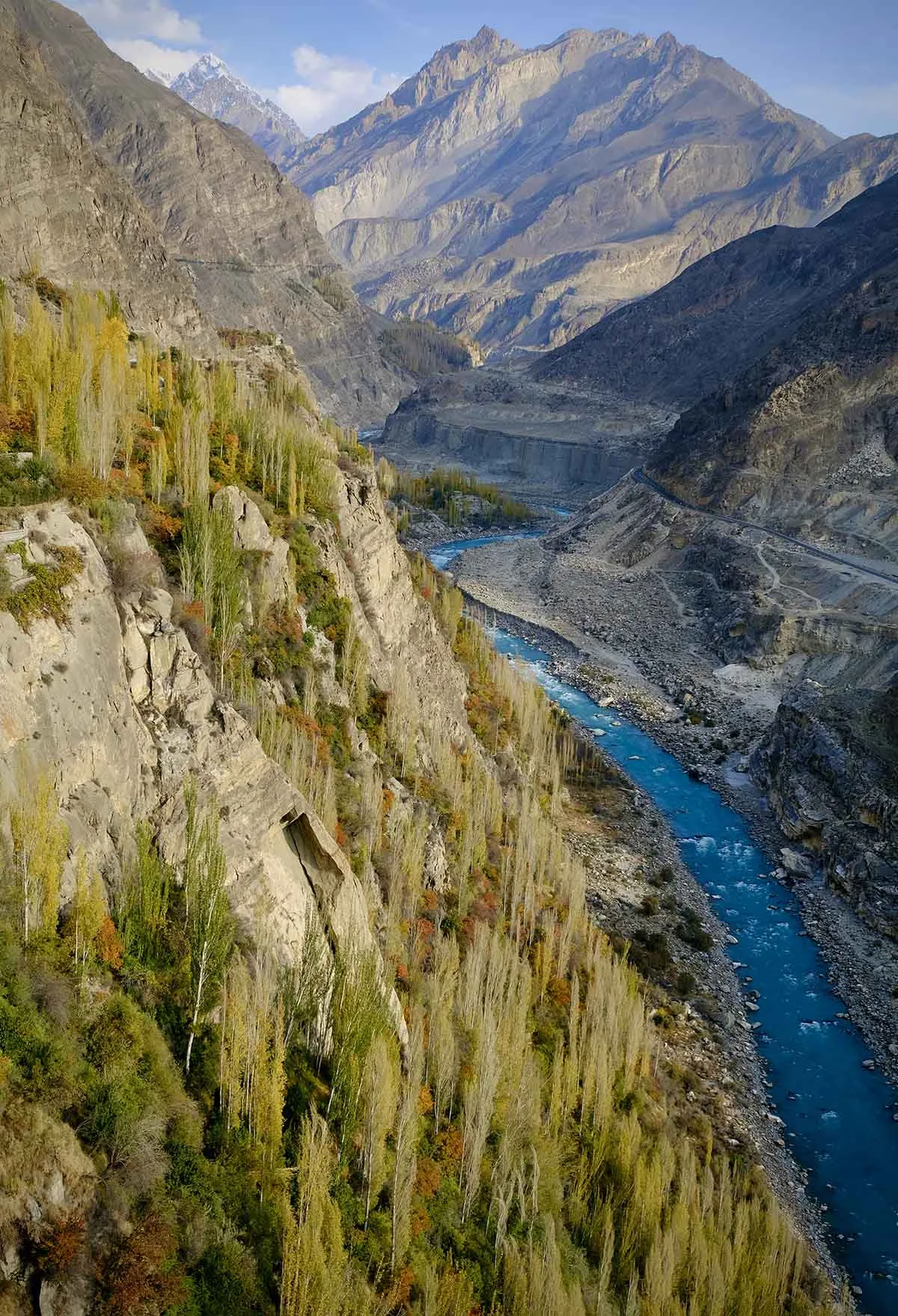 pakistan sông hunza uốn lượn Phía Bắc HunzaValley