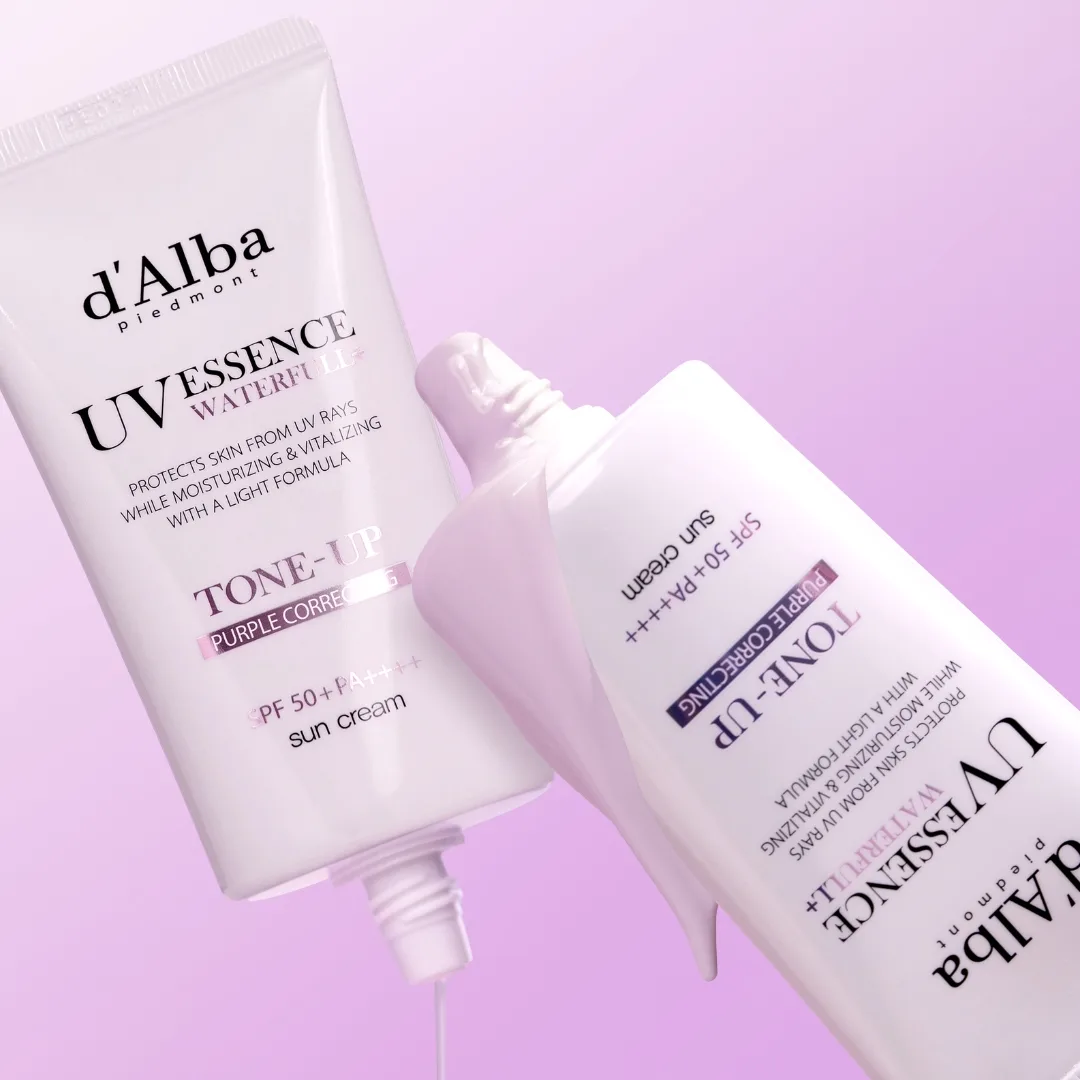 Hình ảnh d’Alba Waterfull Tone-Up Suncream (Purple).